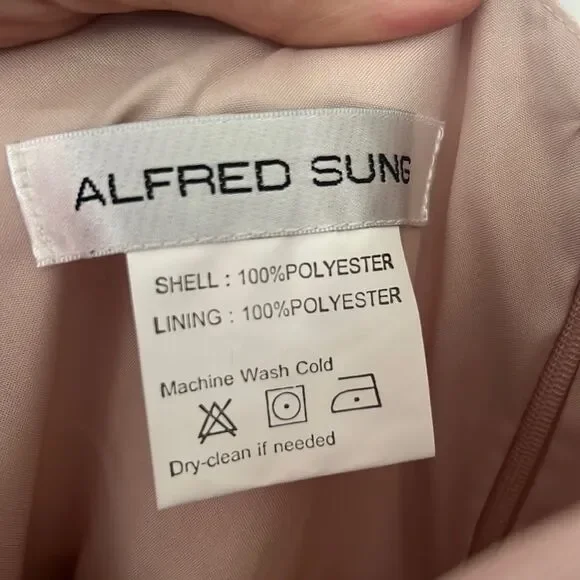 Alfred Sung Bridesmaid Dress cameo-12 - Picture 5 of 6